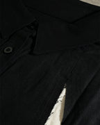 ♥RAW EDGE DRAPE PANEL SHIRT