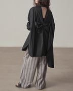 ♥BACK RIBBON OVERSIZED SHIRT