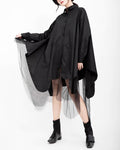 ♥SHEER LAYER FLARE SHIRT