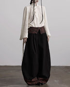 ♥VINTAGE RUFFLE FRONT BLOUSE