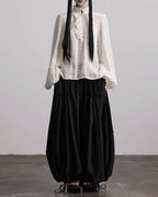 ♥VINTAGE RUFFLE FRONT BLOUSE
