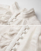 ♥VINTAGE RUFFLE FRONT BLOUSE