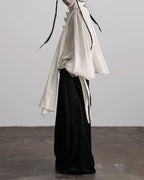 ♥VINTAGE RUFFLE FRONT BLOUSE