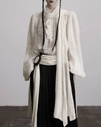 ♥VINTAGE RUFFLE FRONT BLOUSE