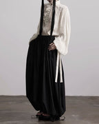 ♥VINTAGE RUFFLE FRONT BLOUSE