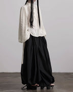 ♥VINTAGE RUFFLE FRONT BLOUSE