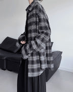 ♥RHINESTONE EMBELLISHED CHECK SHIRT