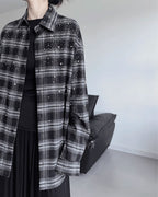 ♥RHINESTONE EMBELLISHED CHECK SHIRT