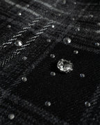 ♥RHINESTONE EMBELLISHED CHECK SHIRT