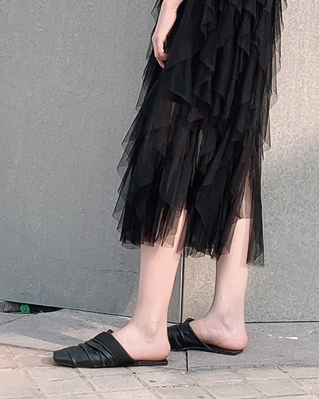 ♥OVERLAPPING LEATHER SANDALS