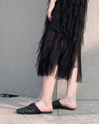 ♥OVERLAPPING LEATHER SANDALS