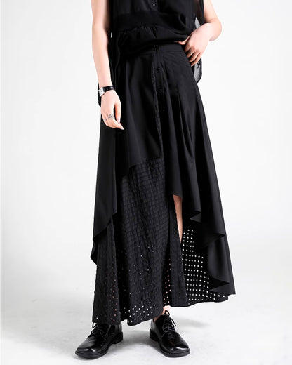 ♥MESH LAYERED SKIRT