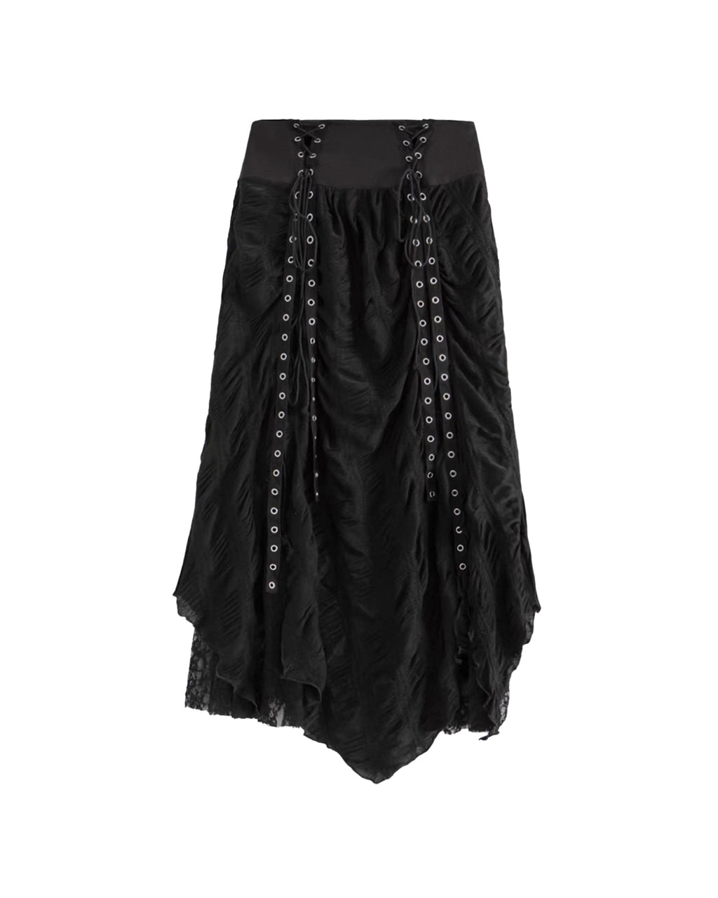 ♥LACE-UP CORSET MAXI SKIRT