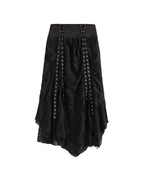♥LACE-UP CORSET MAXI SKIRT