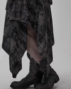 ♥IRREGULAR HEM LAYERED GRUNGE SKIRT