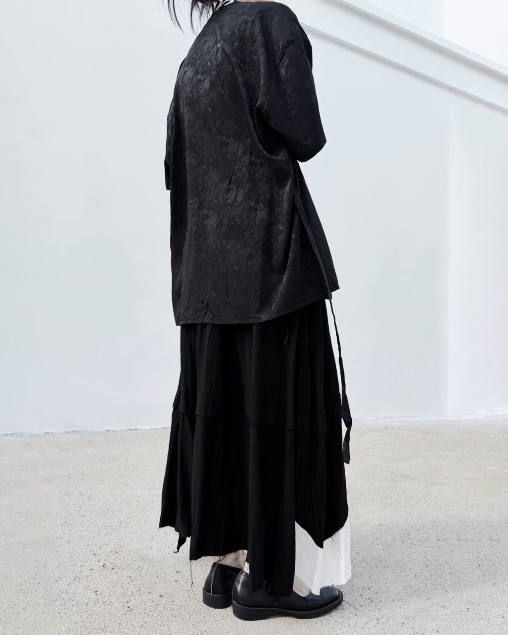 ♥BICOLOR IRREGULAR HEM SKIRT