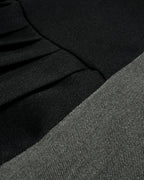 ♥TWO-TONE PLEATED SUSPENDER DRESS