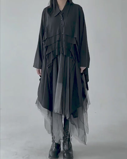 ♥MIDNIGHT WING CAPE SHIRT