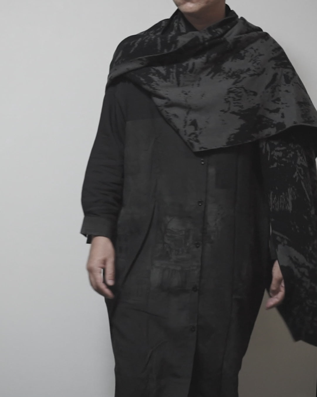 ♠♥WOOL REVERSIBLE PEONY STOLE