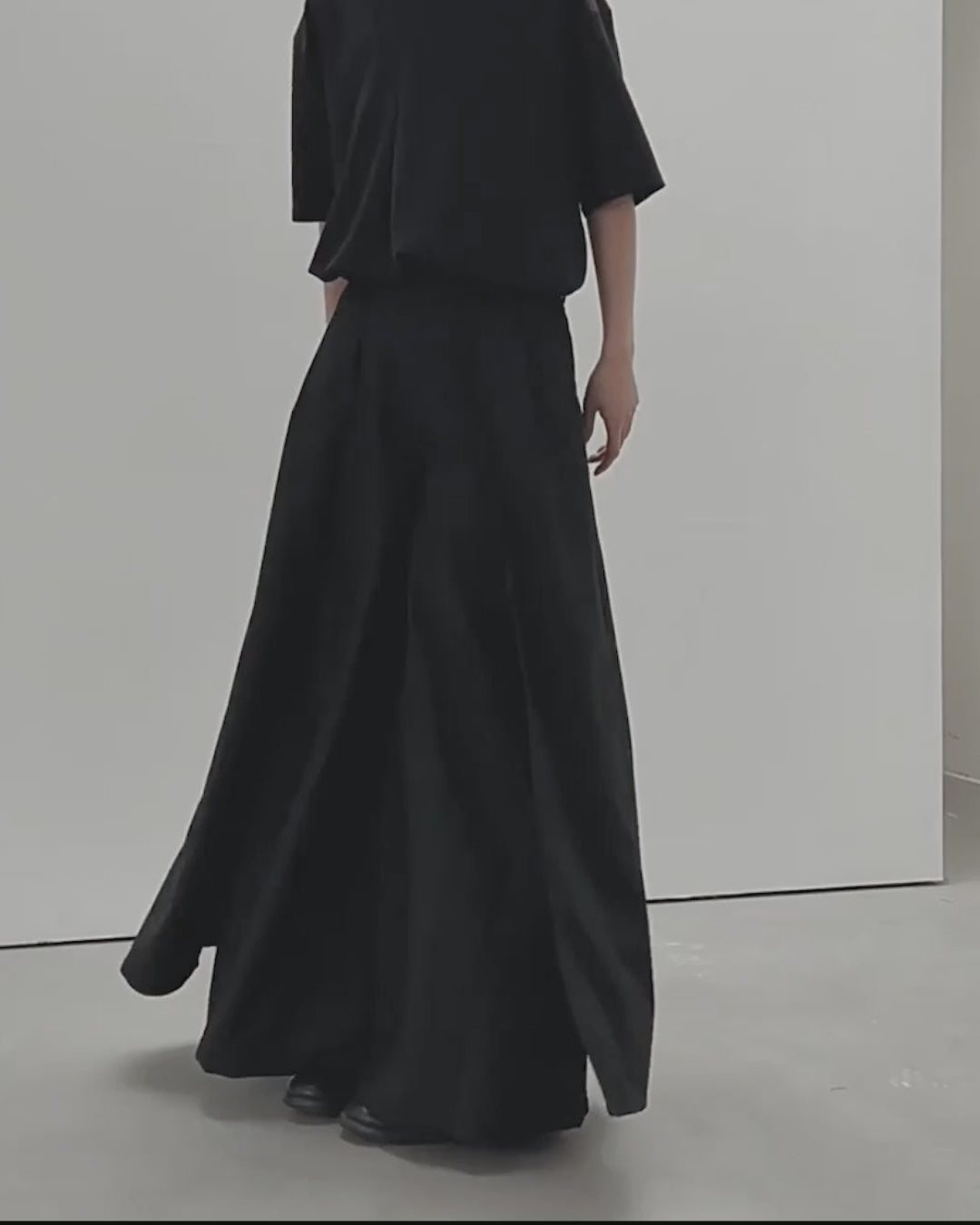 ★LUVISTRUE★BASIC WIDE PANTS(BLACK)★正規品/韓国直送料込 RELAXED TAILORED WOOL WIDE-LEG TROUSERS リラックステーラード