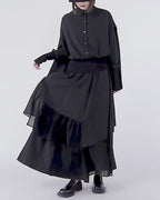 ♥CROW CAPE SHIRT