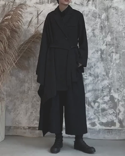 ♠ASYMMETRY CLOAK JACKET