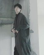 ♠♥CONTRAST COLOR LONG KNIT CARDIGAN