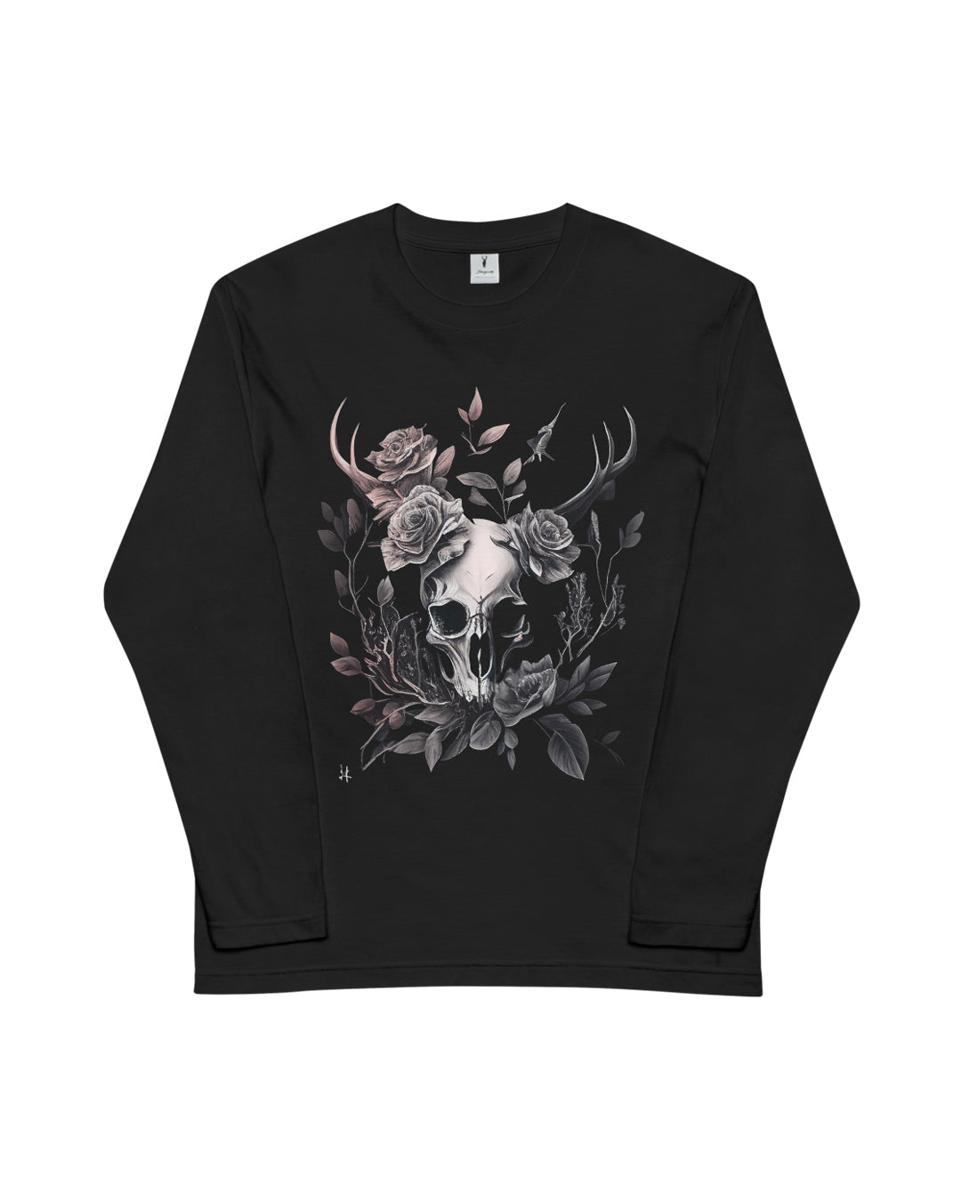 ♠♥SKULL & CROSSBONES LONG T-SHIRT