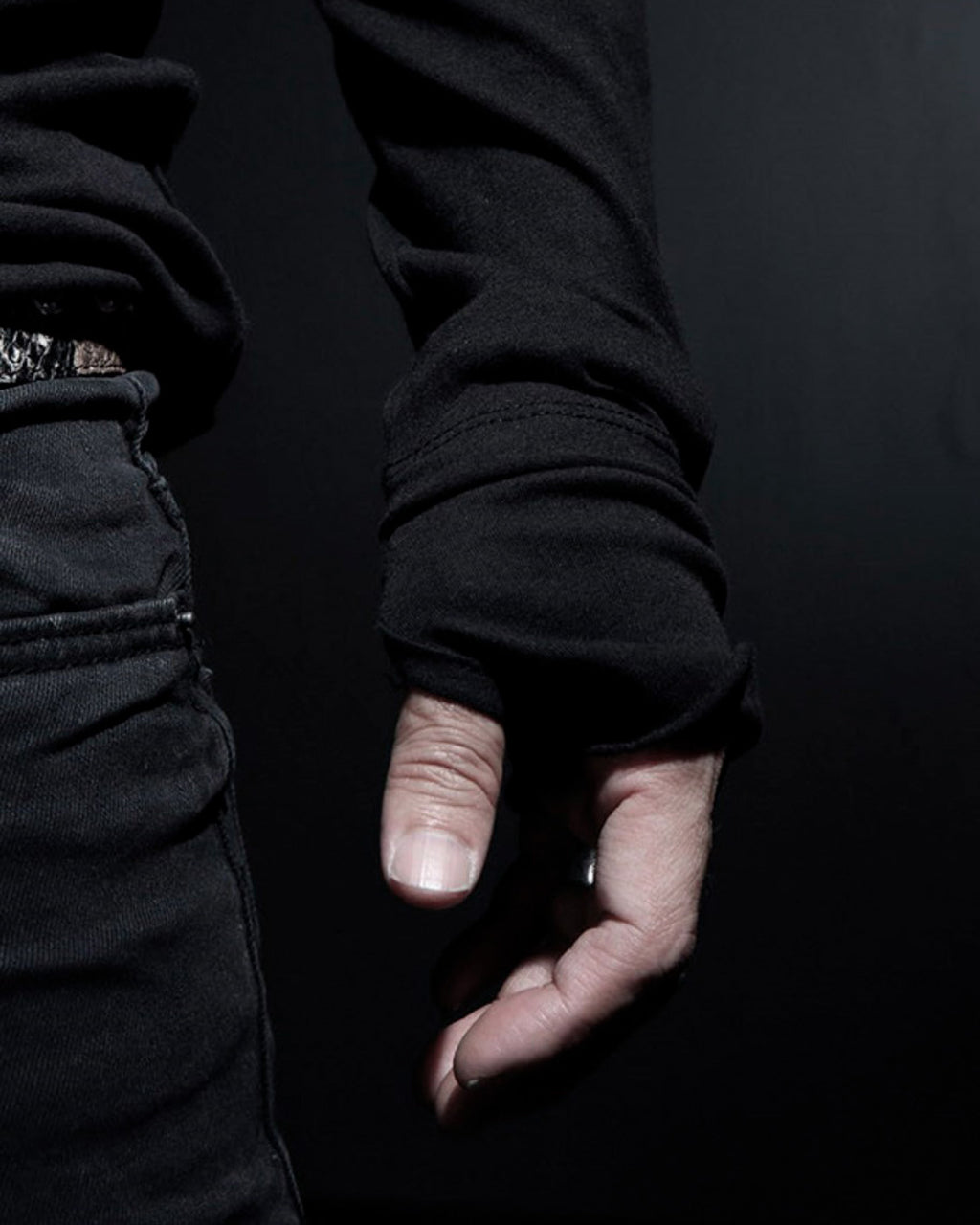 ♠ASYMMETRY SIDE SLIT L-SLEEVE