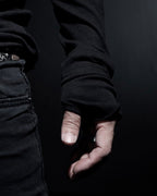 ♠ASYMMETRY SIDE SLIT L-SLEEVE
