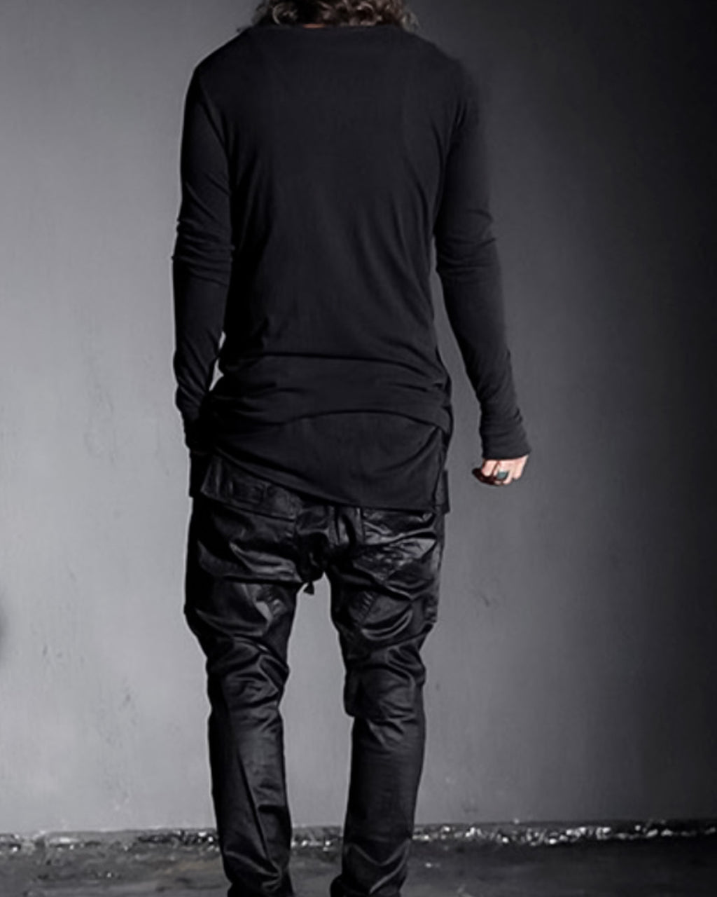 ♠ASYMMETRY SIDE SLIT L-SLEEVE