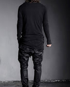 ♠ASYMMETRY SIDE SLIT L-SLEEVE