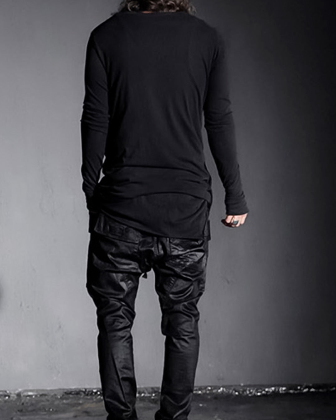 ♠ASYMMETRY SIDE SLIT L-SLEEVE