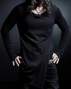 ♠ASYMMETRY SIDE SLIT L-SLEEVE