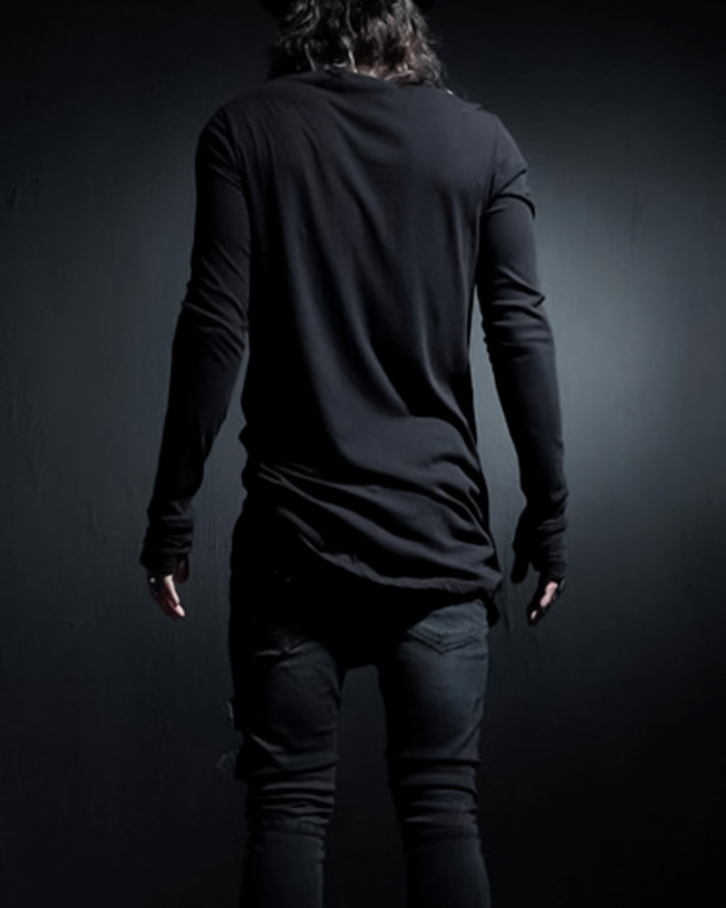 ♠ASYMMETRY SIDE SLIT L-SLEEVE