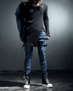 ♠ASYMMETRY SIDE SLIT L-SLEEVE