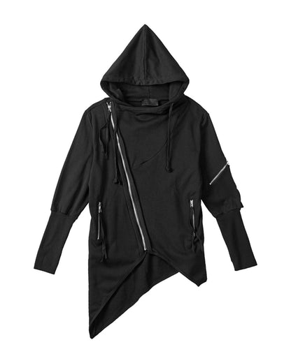 ♠ASYMMETRY ZIP HOODY