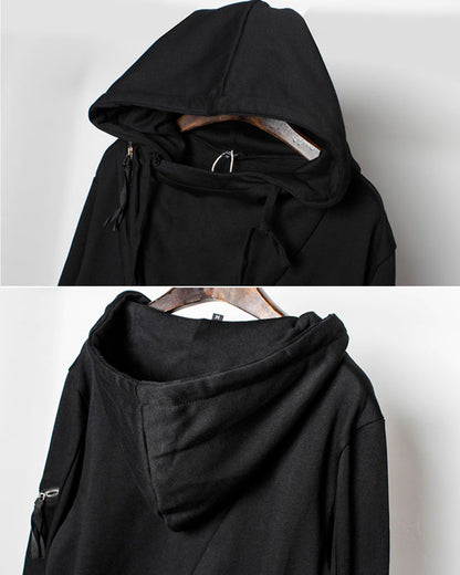 ♠ASYMMETRY ZIP HOODY