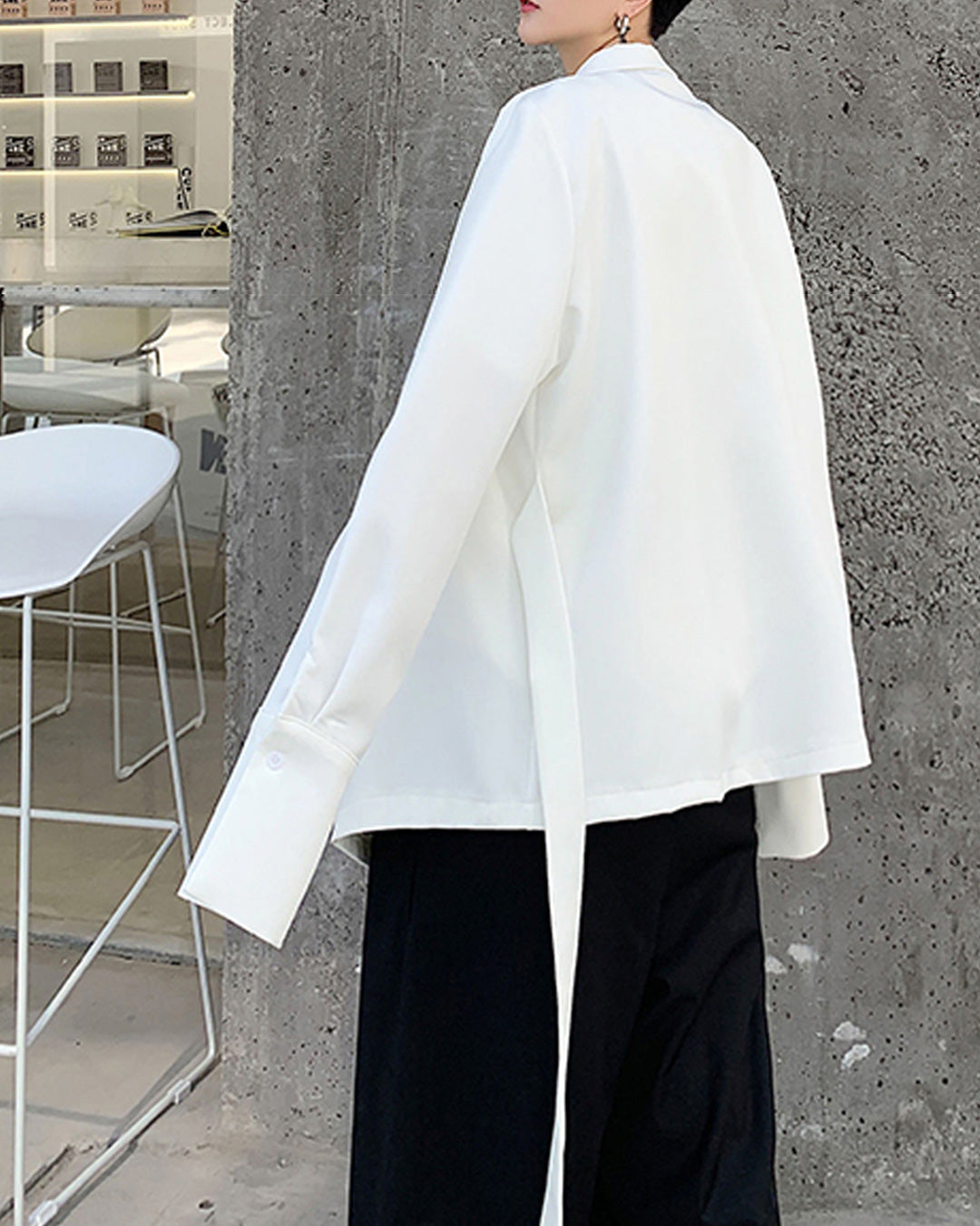 ♠STRING TIE JACKET Black Gravity