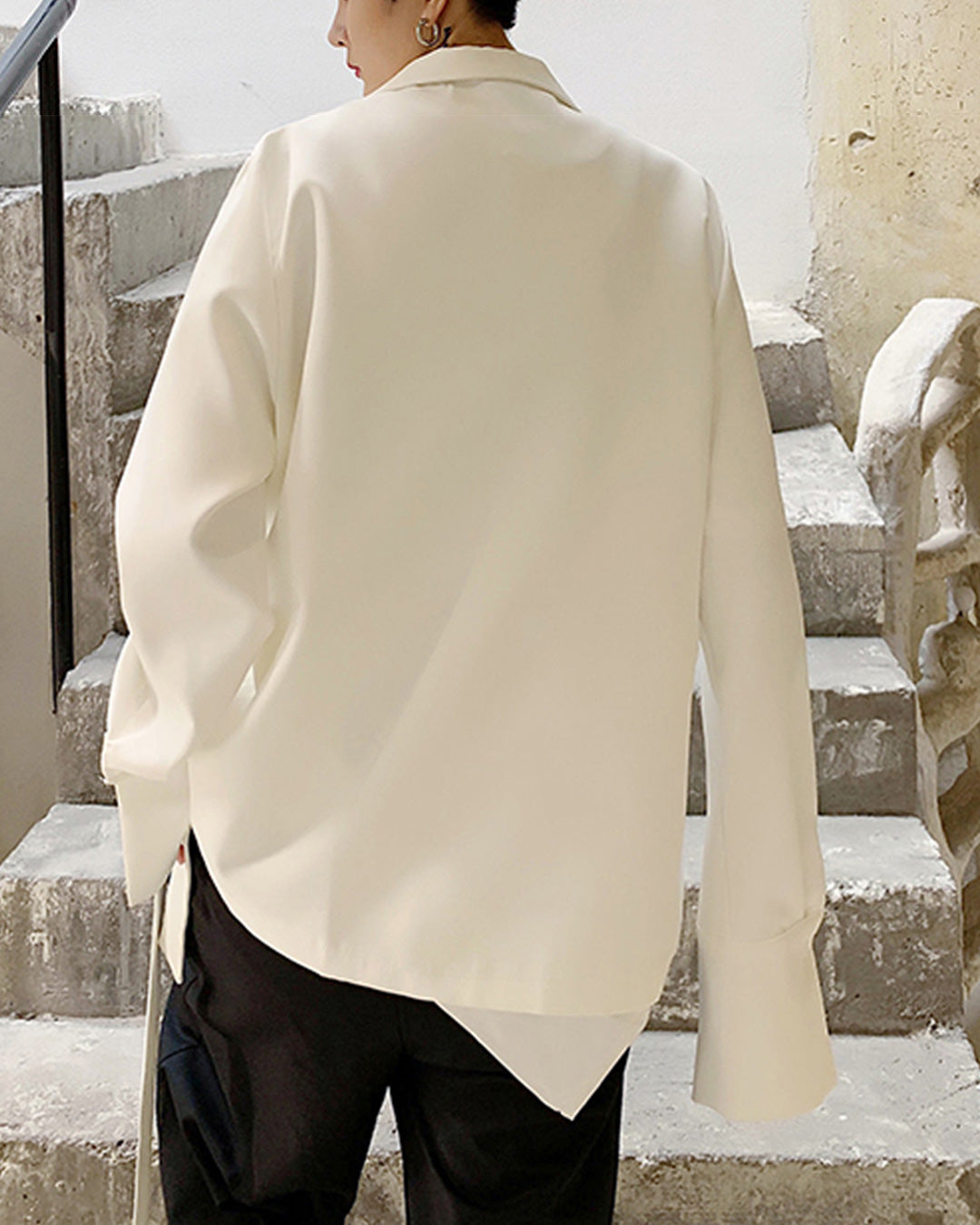 ♠STRING TIE JACKET Black Gravity