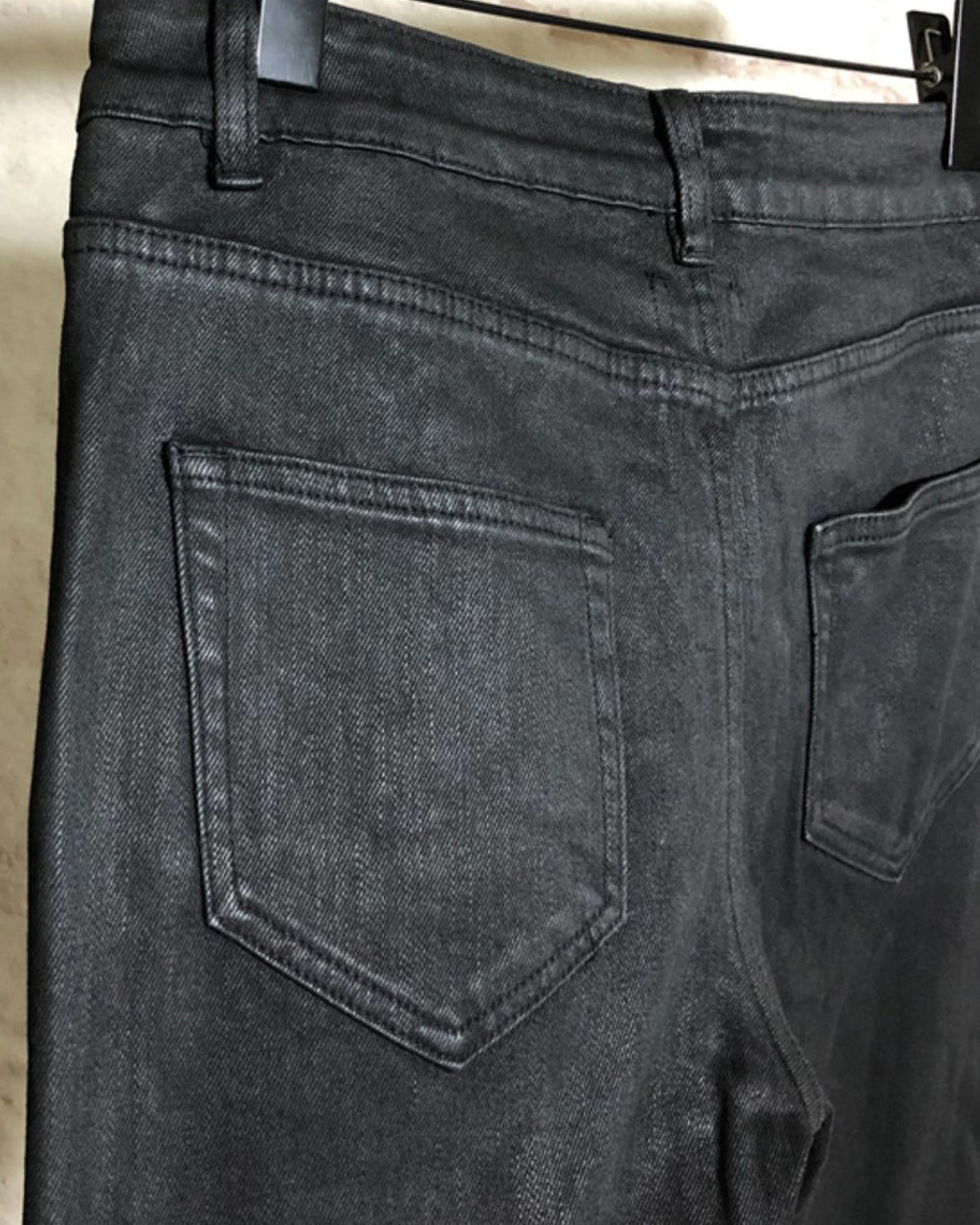 ♠CORDED WAX SLIM JEANS