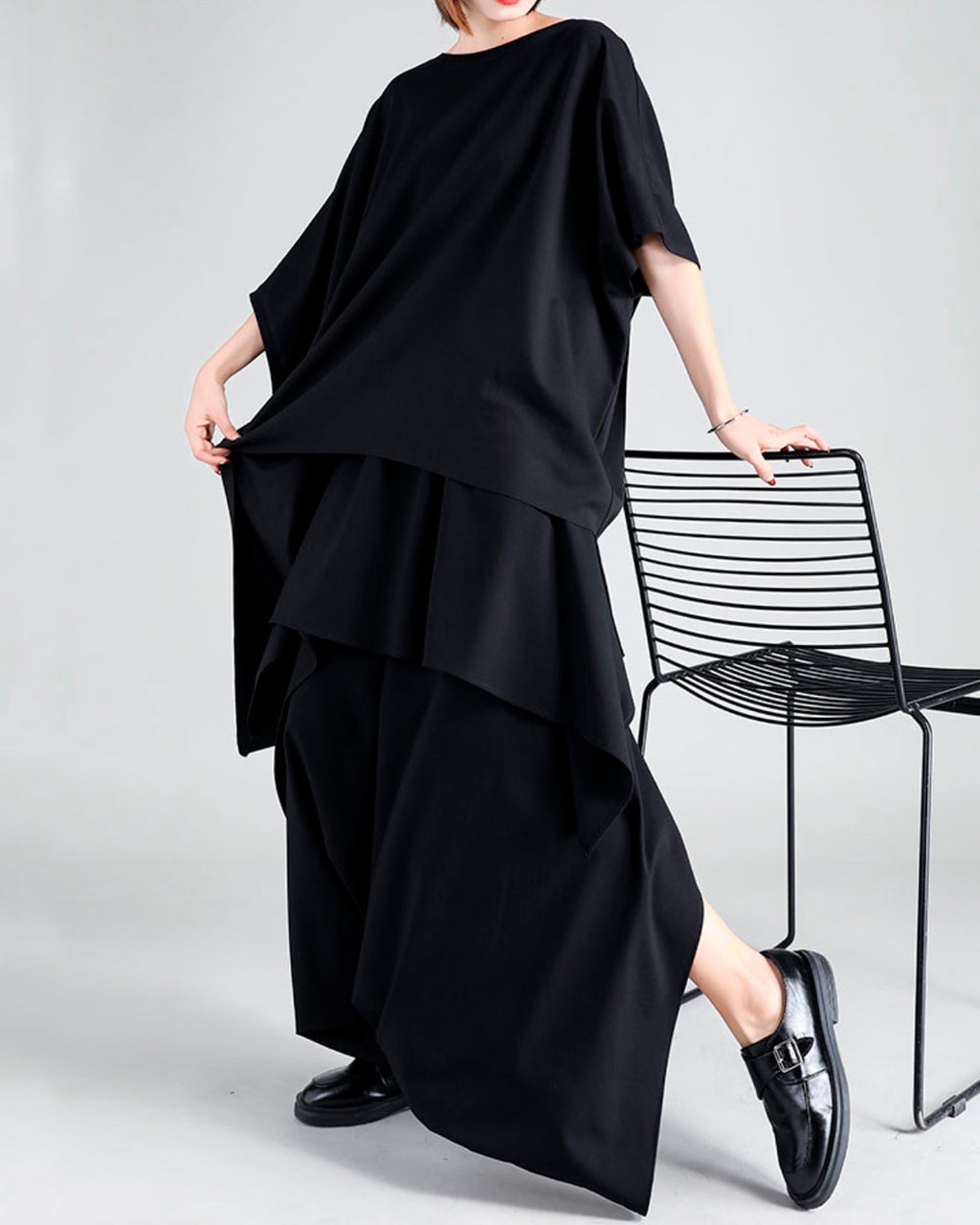 ♠♥ASYMMETRY JUMBO CUT AND SEWN