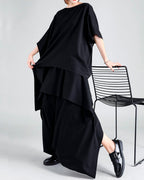 ♠♥ASYMMETRY JUMBO CUT AND SEWN