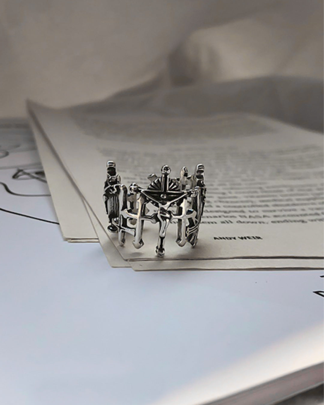 ♠♥GOTHIC CROSS RING