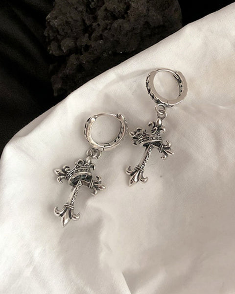 ♤♥GOTHIC CROSS PIERCE – Black Gravity