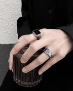 ♠♥SQUARE BLACK RING