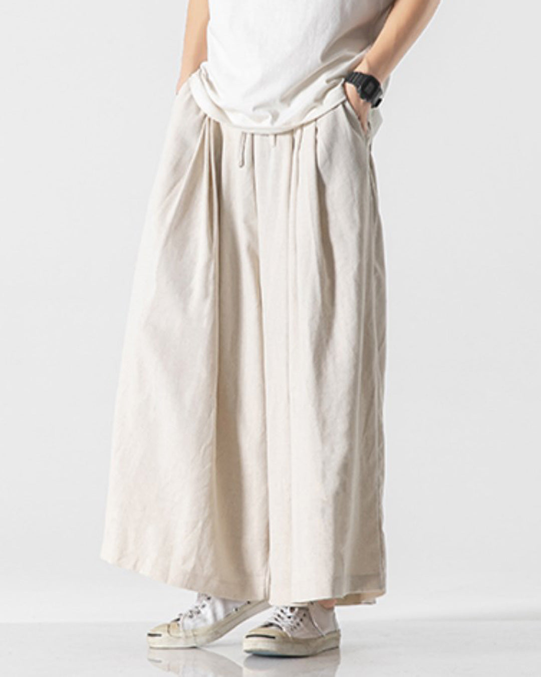 ♠♥COTTON LINEN SUPER WIDE PANTS