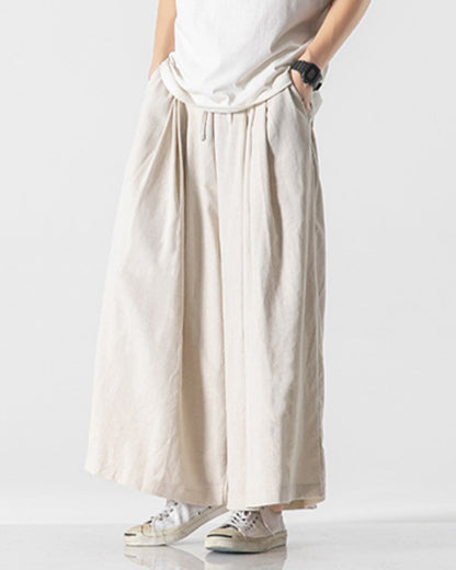 【10%OFF】♠♥COTTON LINEN SUPER WIDE PANTS