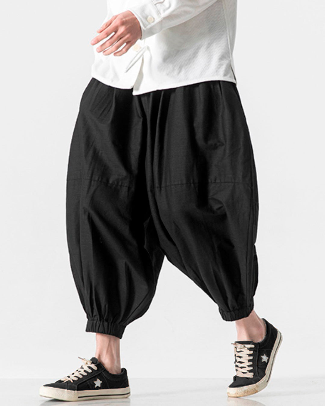 ♠♥COTTON LINEN BALLOON PANTS