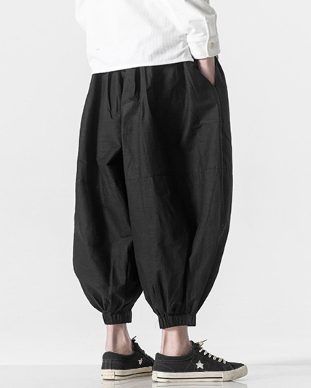 ♠♥COTTON LINEN BALLOON PANTS